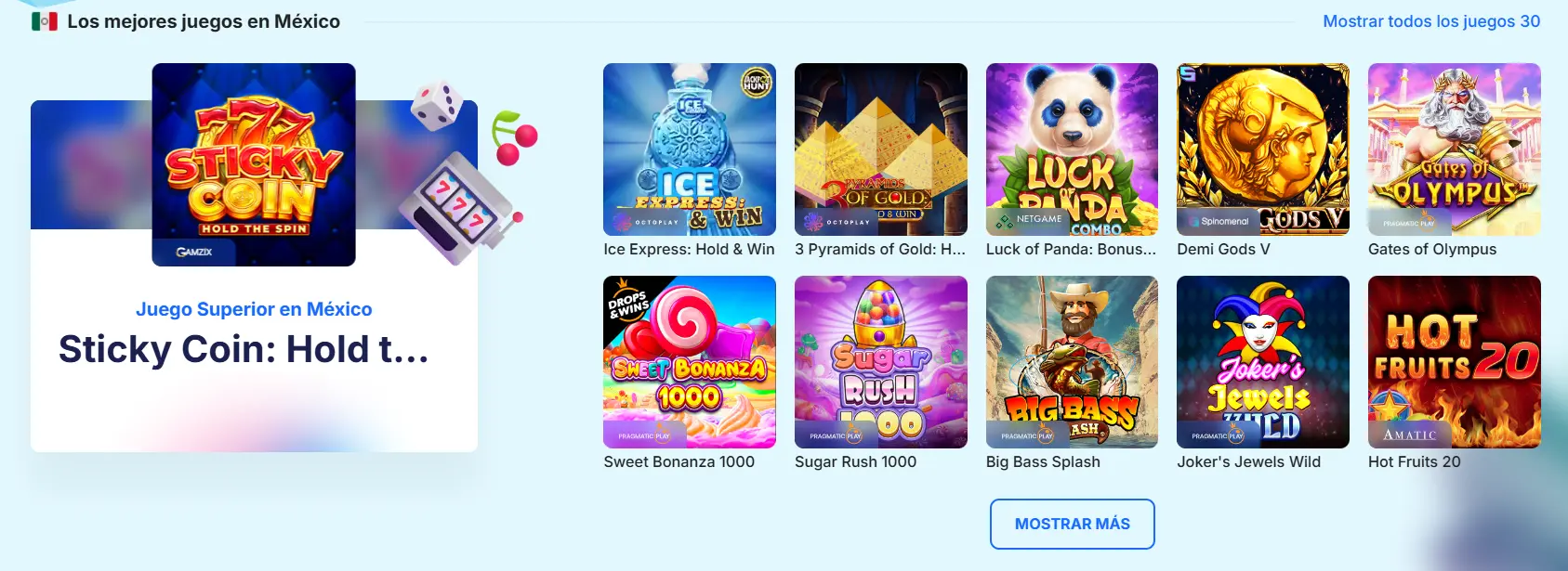Amplia selección de juegos en Ice Casino en línea Amplia selección de juegos en Ice Casino
