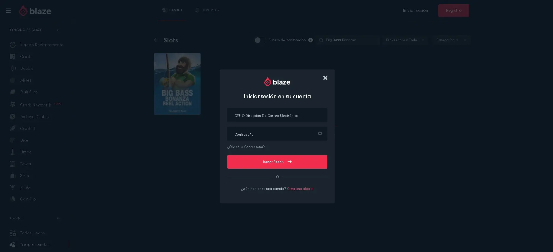 Registro y verificación en Blaze online casino Registro y verificación en Blaze casino